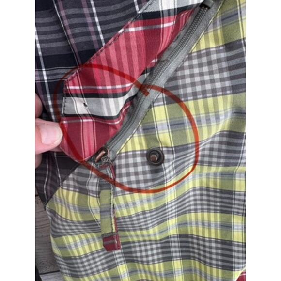 CAPP3L 15Kmm Plaid Multi Print Cargo Snow Pants Mens Medium Multicolor - Picture 9 of 15